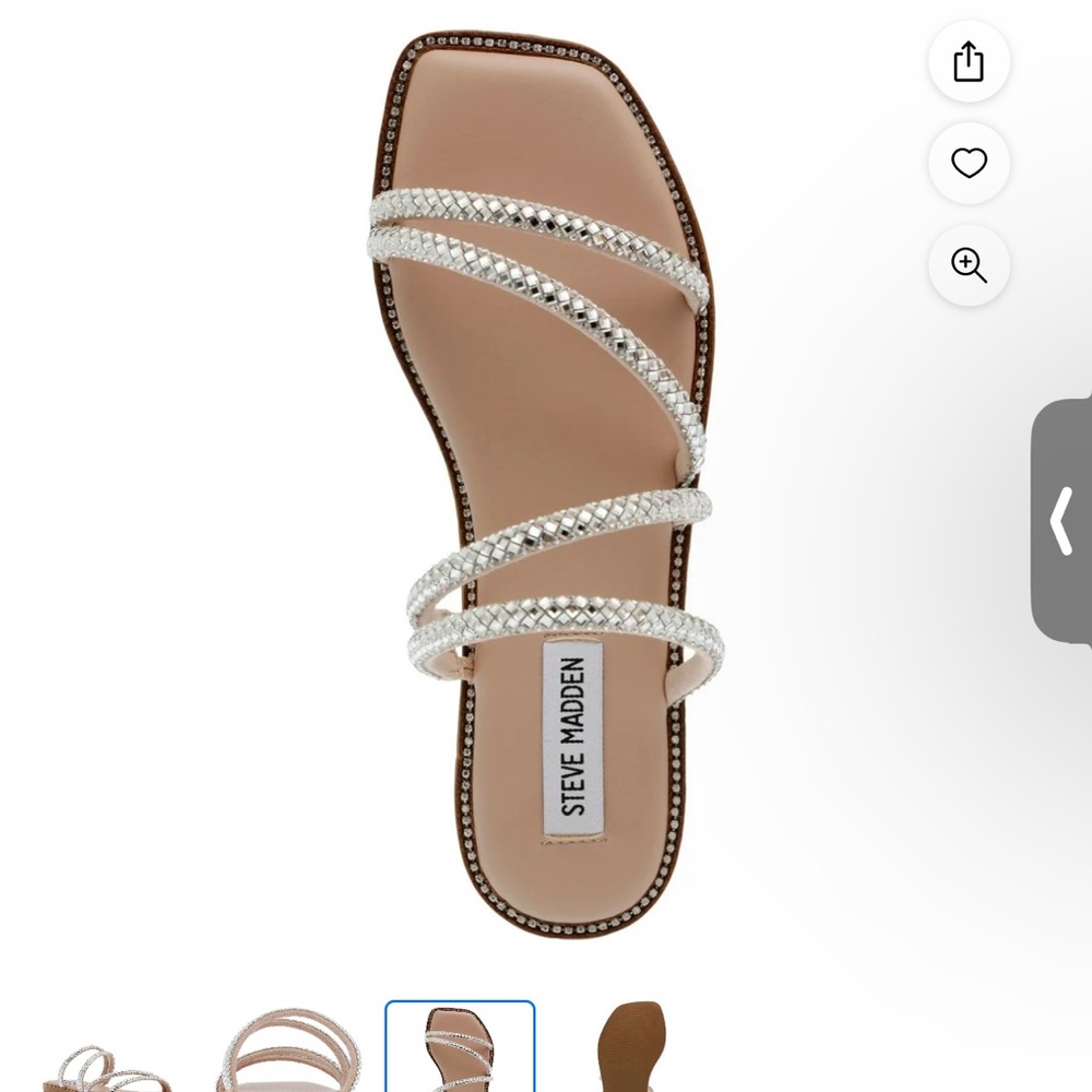 BLING SANDALS STEVE MADDEN NEVER WORN FLATS